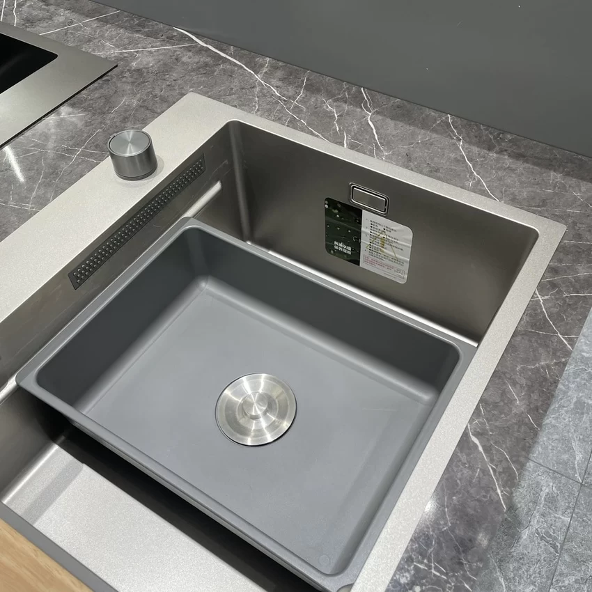 Chậu rửa chén 1 hộc 78x48cm hydro nano kháng nước JOMOO 06293-BZ-1 - SKU: 06293-BZ-1 Chậu rửa chén 1 hộc 78x48cm hydro nano kháng nước JOMOO 06293-BZ-1