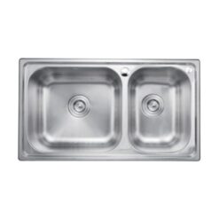 Chậu rửa chén 2 hộc 76x43cm JOMOO 06108-7Z1-I011