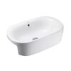Chậu rửa mặt lavabo bán âm bàn JOMOO 12707-1/01Z-I011