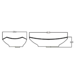 Chậu rửa mặt lavabo đặt bàn JOMOO 12724-1/01K-I011