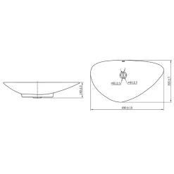 Chậu rửa mặt lavabo đặt bàn JOMOO 12741-1/01K-I011