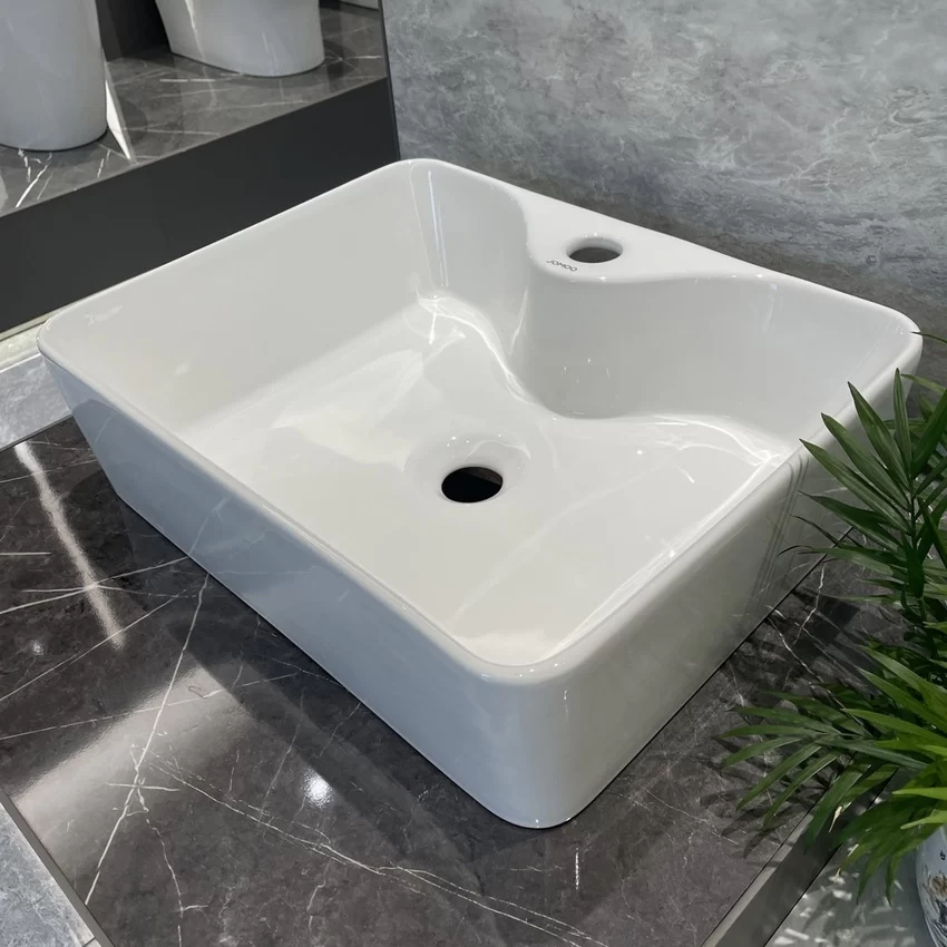 Chậu rửa mặt lavabo đặt bàn JOMOO 12812-1/11P-I011 Chậu rửa mặt lavabo đặt bàn JOMOO 12812-1/11P-I011