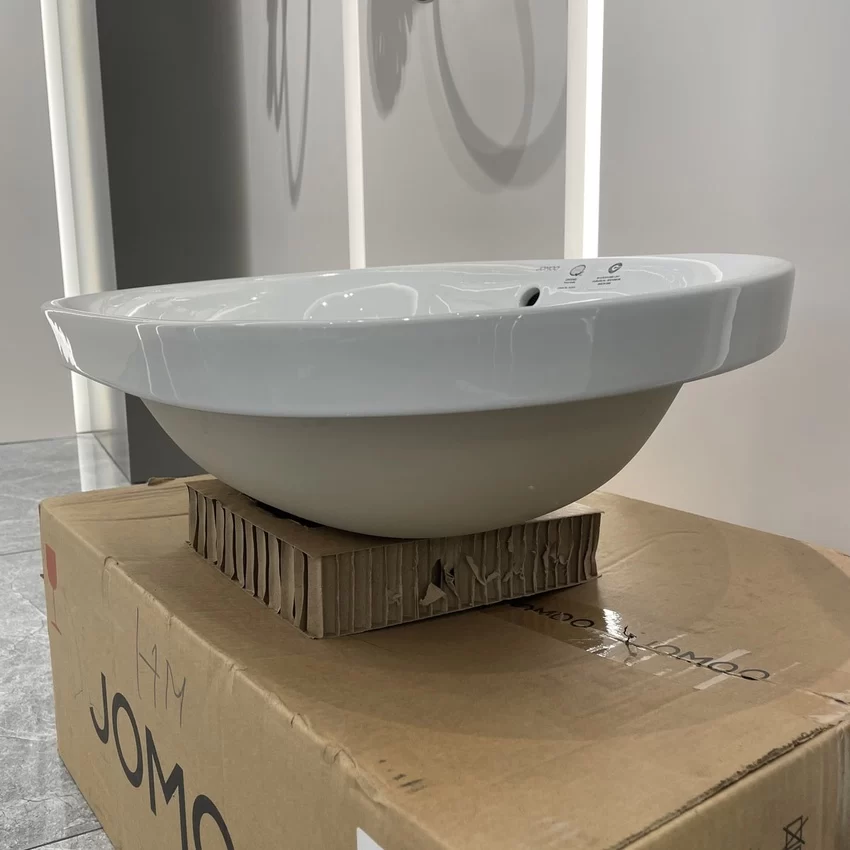 Chậu rửa mặt JOMOO 12138-1/01Z-I011 2 Chậu rửa mặt lavabo dương vành JOMOO 12138-1/01Z-I011 2