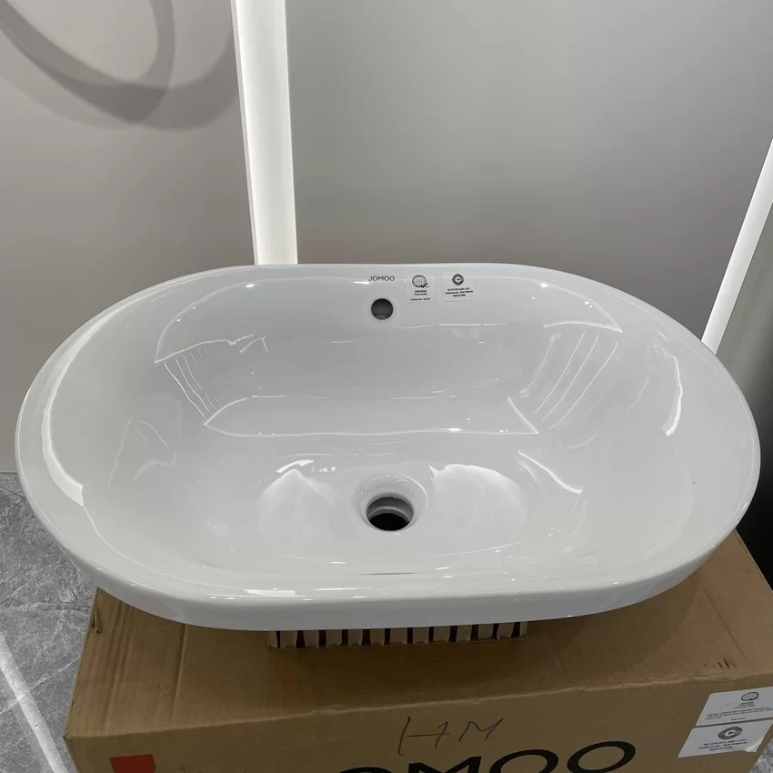 Chậu rửa mặt JOMOO 12138-1/01Z-I011 3 Chậu rửa mặt lavabo dương vành JOMOO 12138-1/01Z-I011 3