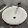 Chậu rửa mặt lavabo dương vành JOMOO 12681-1/01Z-I011 1 Chậu rửa mặt lavabo dương vành JOMOO 12681-1/01Z-I011