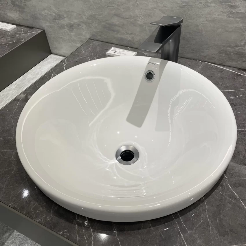 Chậu rửa mặt lavabo dương vành JOMOO 12681-1/01Z-I011 Chậu rửa mặt lavabo dương vành JOMOO 12681-1/01Z-I011