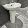 Chậu rửa mặt lavabo treo tường chân dài JOMOO 12103-1/11P-I011
