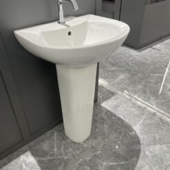 Chậu rửa mặt lavabo treo tường chân dài JOMOO 12103-1/11P-I011