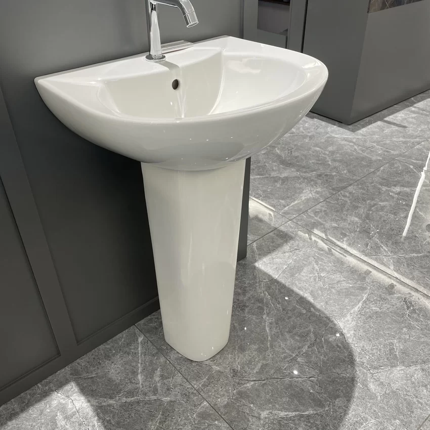 Chậu rửa mặt lavabo treo tường chân dài JOMOO 12103-1/11P-I011 14 Chậu rửa mặt lavabo treo tường chân dài JOMOO 12103-1/11P-I011