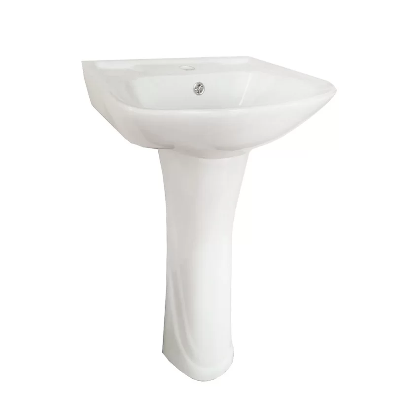 Chậu Rửa Mặt Lavabo Treo Tường JOMOO Chậu Rửa Mặt Lavabo Treo Tường Chân Dài JOMOO 12489-1/11P-I011