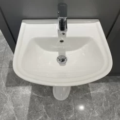 Chậu rửa mặt lavabo treo tường chân dài JOMOO 12803-1/11P-I011 15 Chậu rửa mặt lavabo treo tường chân dài JOMOO 12803-1/11P-I011