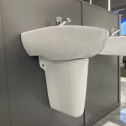 Chậu rửa mặt lavabo treo tường chân lửng JOMOO 12808-1/11P-I011