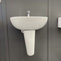 Chậu rửa mặt lavabo treo tường chân lửng JOMOO 12808-1/11P-I011 12 Chậu rửa mặt lavabo treo tường chân lửng JOMOO 12808-1/11P-I011