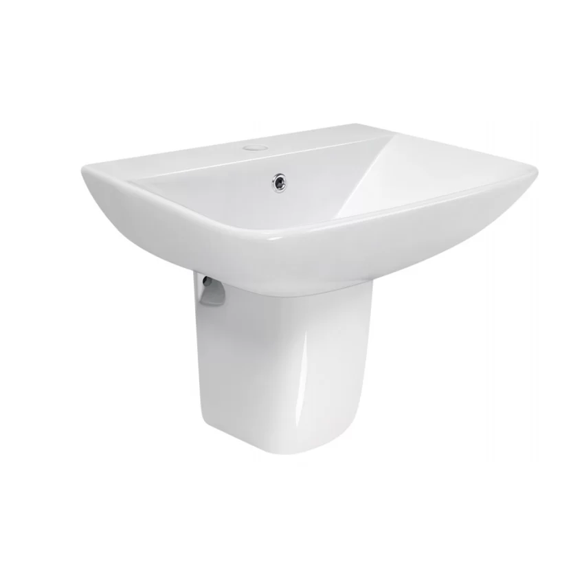 Chậu Rửa Mặt Lavabo JOMOO 12809-1/11P-I011 Chậu rửa mặt lavabo treo tường chân lửng JOMOO 12809-1/11P-I011