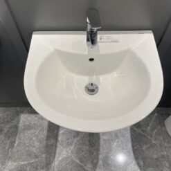 Chậu rửa mặt lavabo treo tường chân lửng JOMOO P12748-1/11P-1 12 Chậu rửa mặt lavabo treo tường chân lửng JOMOO P12748-1/11P-1