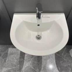 Chậu rửa mặt lavabo treo tường chân lửng JOMOO P12748-1/11P-1 12 Chậu rửa mặt lavabo treo tường chân lửng JOMOO P12748-1/11P-1
