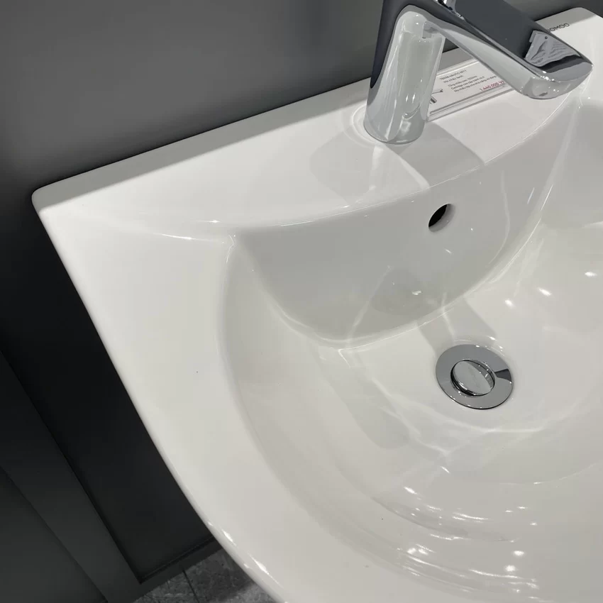 Chậu rửa mặt lavabo treo tường chân lửng JOMOO P12748-1/11P-1 20 Chậu rửa mặt lavabo treo tường chân lửng JOMOO P12748-1/11P-1 - SKU: P12748-1/11P-1