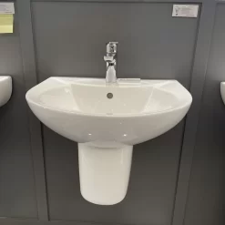 Chậu rửa mặt lavabo treo tường chân lửng JOMOO P12748-1/11P-1 14 Chậu rửa mặt lavabo treo tường chân lửng JOMOO P12748-1/11P-1