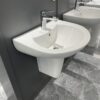 Chậu rửa mặt lavabo treo tường JOMOO 12162-1/11P-I011 1 Chậu rửa mặt lavabo treo tường JOMOO 12162-1/11P-I011