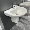 Chậu rửa mặt lavabo treo tường JOMOO 12162-1/11P-I011 2 Chậu rửa mặt lavabo treo tường JOMOO 12162-1/11P-I011