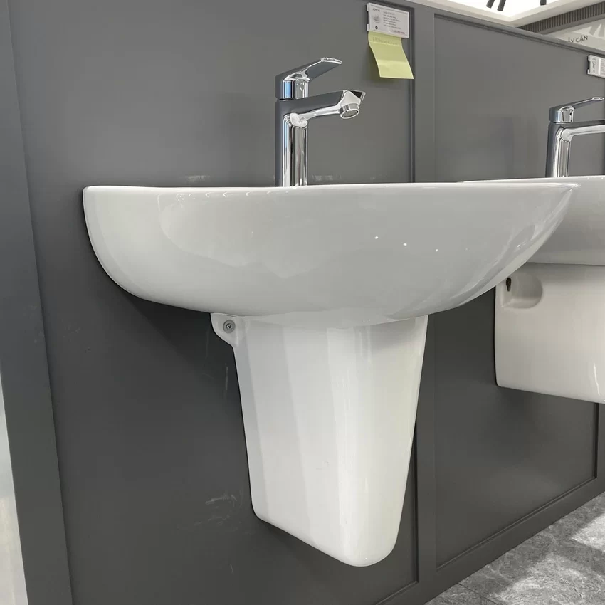 Chi tiết chậu rửa mặt lavabo treo tường JOMOO 12162-1/11P-I011 Chi tiết chậu rửa mặt lavabo treo tường JOMOO 12162-1/11P-I011