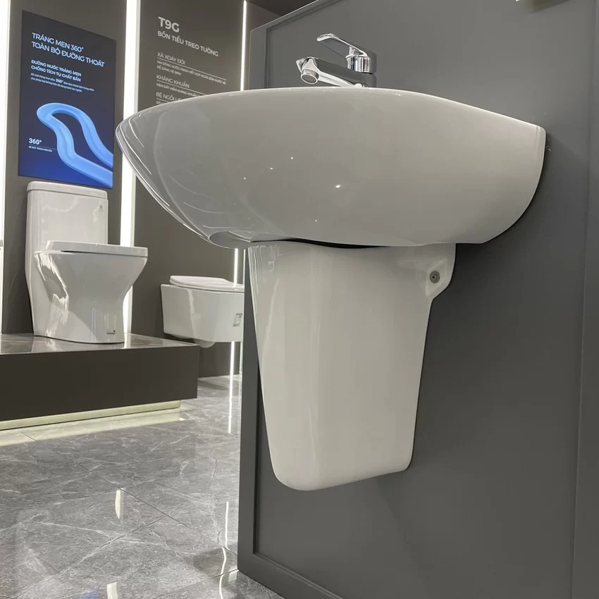Chậu rửa mặt lavabo treo tường JOMOO 12162-1/11P-I011 tại Hải Yến Home Chậu rửa mặt lavabo treo tường JOMOO 12162-1/11P-I011 tại Hải Yến Home
