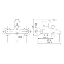 Củ sen tắm nóng lạnh JOMOO 35128-147/1C-1