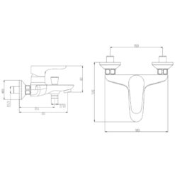 Củ sen tắm nóng lạnh JOMOO 35131-139/1B-1