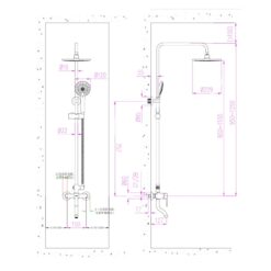 Sen cây tắm đứng nóng lạnh JOMOO 36632-146/1C-I011