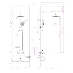 Sen cây tắm đứng nóng lạnh JOMOO 36632-146/1C-I011