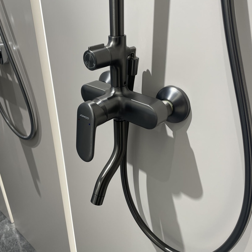 Sen cây tắm đứng nóng lạnh xám ghi JOMOO 36457-592/HBS-1 8 Sen cây tắm đứng nóng lạnh xám ghi JOMOO 36457-592/HBS-1