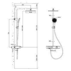 Sen cây tắm đứng ổn nhiệt JOMOO 26178-624/1B-1 23 Sen cây tắm đứng ổn nhiệt JOMOO 26178-624/1B-1