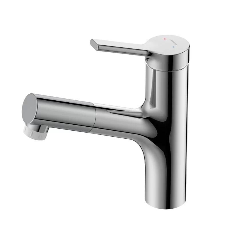 Vòi chậu lavabo nóng lạnh dây rút JOMOO 32443-574/1B-Z Vòi chậu lavabo nóng lạnh dây rút JOMOO 32443-574/1B-Z