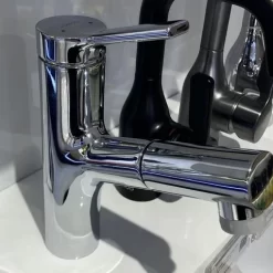 Vòi chậu lavabo nóng lạnh dây rút JOMOO 32443-574/1B-Z