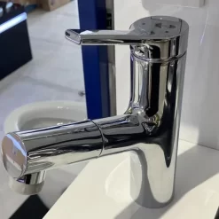 Vòi chậu lavabo nóng lạnh dây rút JOMOO 32443-574/1B-Z 10 Vòi chậu lavabo nóng lạnh dây rút JOMOO 32443-574/1B-Z