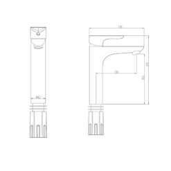 Vòi chậu lavabo nóng lạnh JOMOO 32160-139/1B1-Z 5 Vòi chậu lavabo nóng lạnh JOMOO 32160-139/1B1-Z