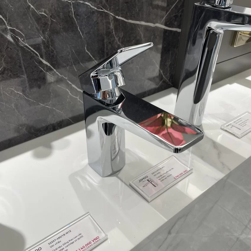 Vòi chậu lavabo JOMOO 32312-477/1B-I011 tại Hải Yến Home - SKU 32312-477/1B-I011 Vòi chậu lavabo nóng lạnh JOMOO 32312-477/1B-I011 tại Hải Yến Home