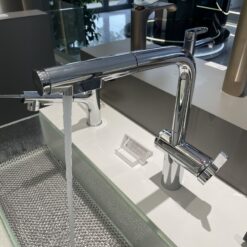 Vòi rửa chén bát nóng lạnh dây rút JOMOO 23020-648/1B-Z