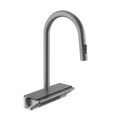 Vòi rửa chén bát nóng lạnh dây rút và kèm vòi rửa thác JOMOO 33171-733/HBS-Z 17 Vòi rửa chén bát nóng lạnh dây rút và kèm vòi rửa thác JOMOO 33171-733/HBS-Z