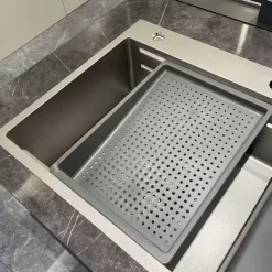 Chậu rửa chén 1 hộc 78x48cm hydro nano kháng nước JOMOO 06293-BZ-1 15 Chậu rửa chén 1 hộc 78x48cm hydro nano kháng nước JOMOO 06293-BZ-1