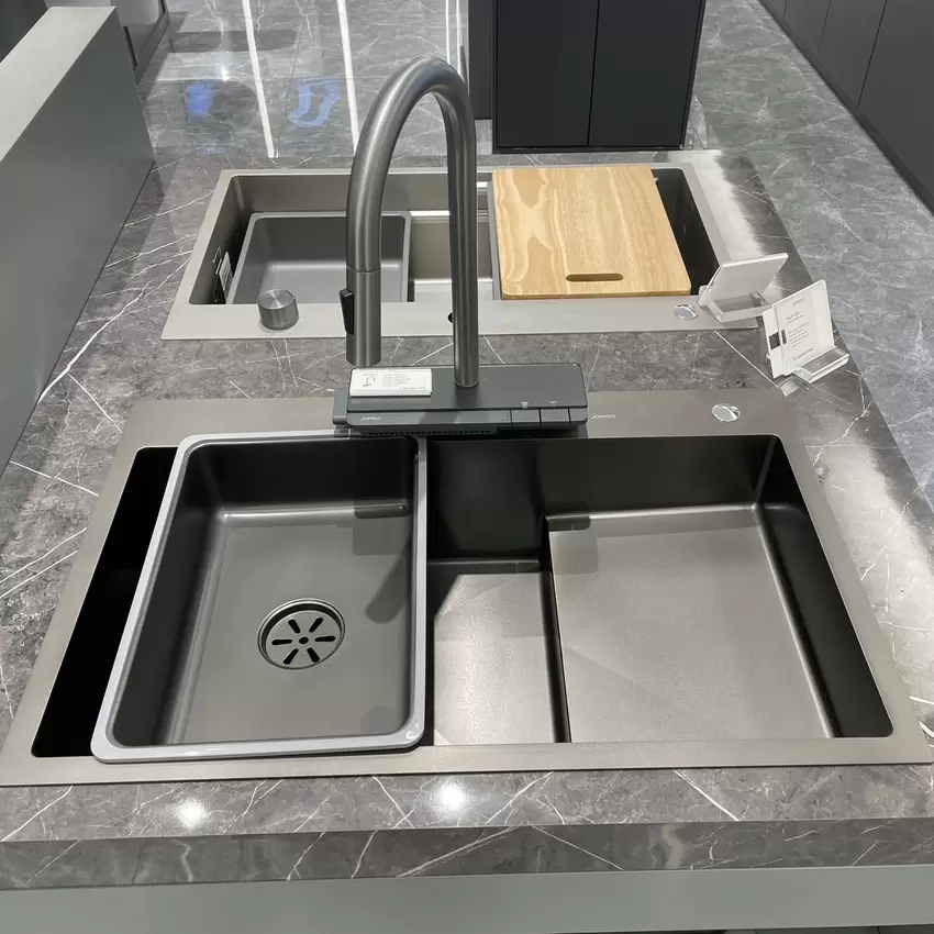 Chậu rửa chén 1 hộc JOMOO 06239-AZ-1 Chậu rửa chén 1 hộc 78x50cm hydro nano kháng nước JOMOO 06239-AZ-1