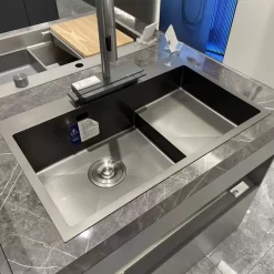Chậu rửa chén 1 hộc 78x50cm hydro nano kháng nước JOMOO 06239-AZ-1 13 Chậu rửa chén 1 hộc 78x50cm hydro nano kháng nước JOMOO 06239-AZ-1