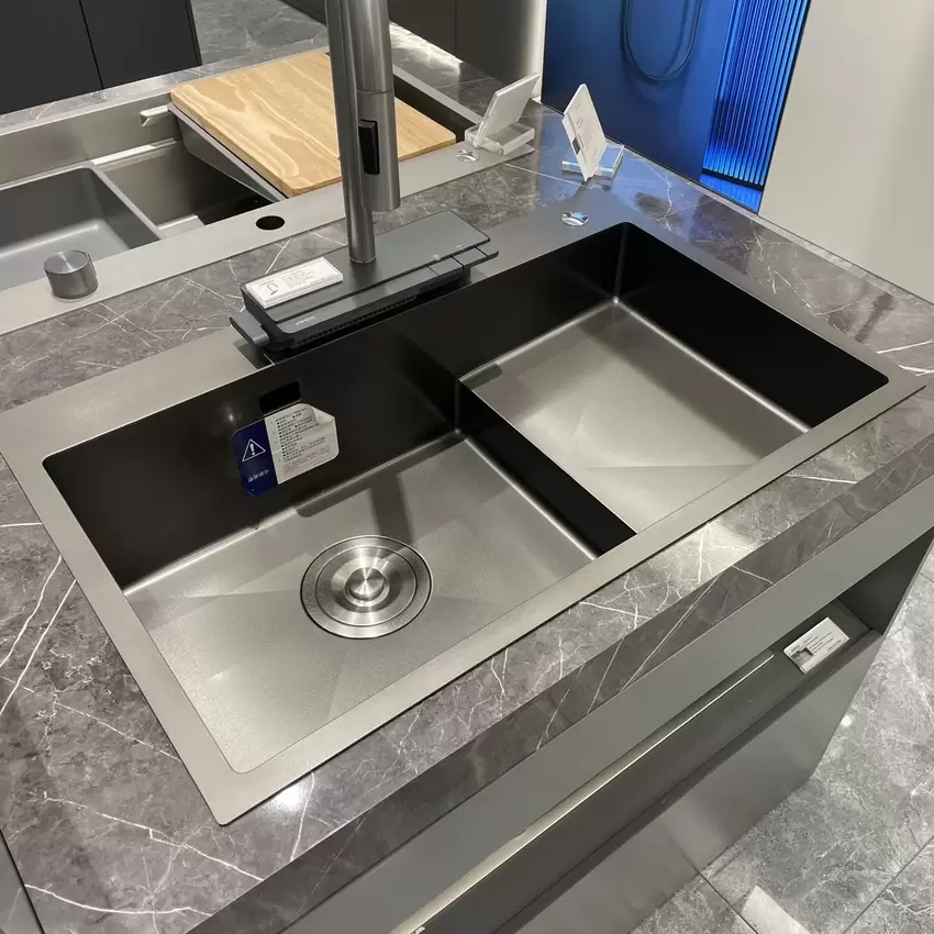 Chậu rửa chén 1 hộc 78x50cm hydro nano kháng nước JOMOO 06239-AZ-1 7 Chậu rửa chén 1 hộc 78x50cm hydro nano kháng nước JOMOO 06239-AZ-1