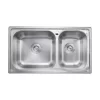 Chậu rửa chén 2 hộc 76x43cm JOMOO 06108-7Z1-I011