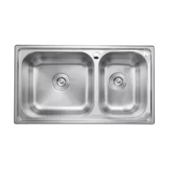 Chậu rửa chén 2 hộc 76x43cm JOMOO 06108-7Z1-I011