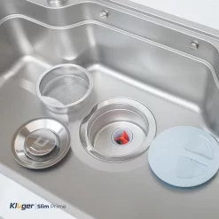 Chậu rửa chén Kluger KH8050FSP PRIME Posco 304 Linen Prime dập nổi