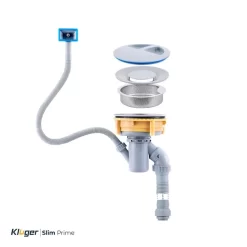Chậu rửa chén Kluger KH8050FSP PRIME Posco 304 Linen Prime dập nổi