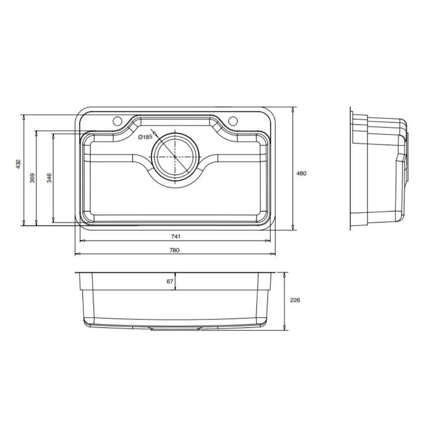 Chậu rửa chén Posco 304 Linen dập nổi Kluger KF7848FS LUX Chậu rửa chén Posco 304 Linen dập nổi Kluger KF7848FS LUX