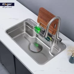 Chậu rửa chén Posco 304 Linen dập nổi Kluger KF7848FS - S78 Plus