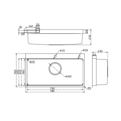 Chậu rửa chén Posco 304 Linen dập nổi Kluger KF7850FS Basic